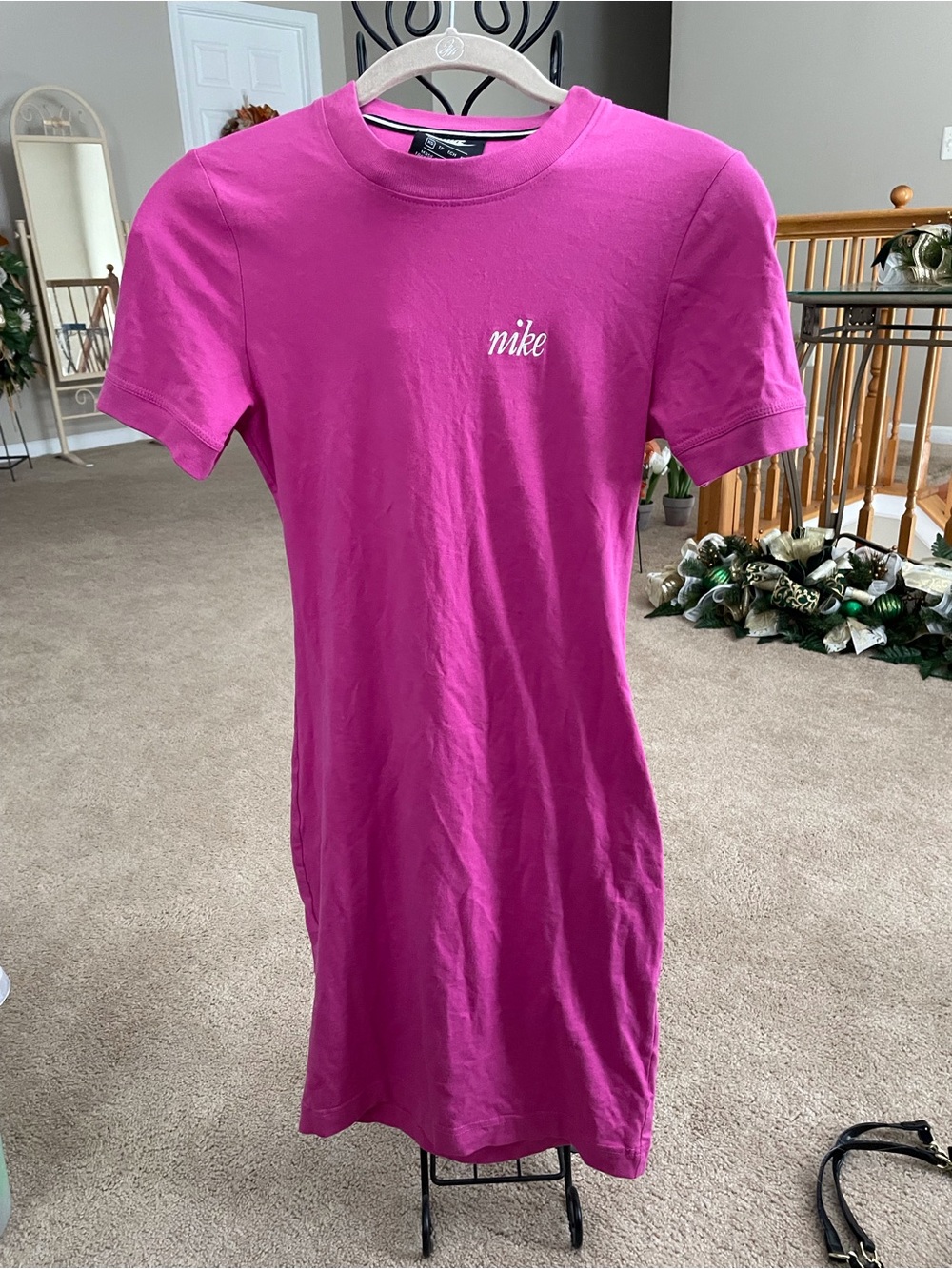 Nike Fuchsia Short Sleeve Mini Dress